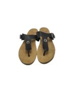 Saboti dama Malibu 41, imitatie de piele, negru - imagine 3
