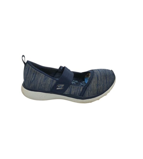 Espadrile dama Skechers 37, material textil, albastru - imagine 1