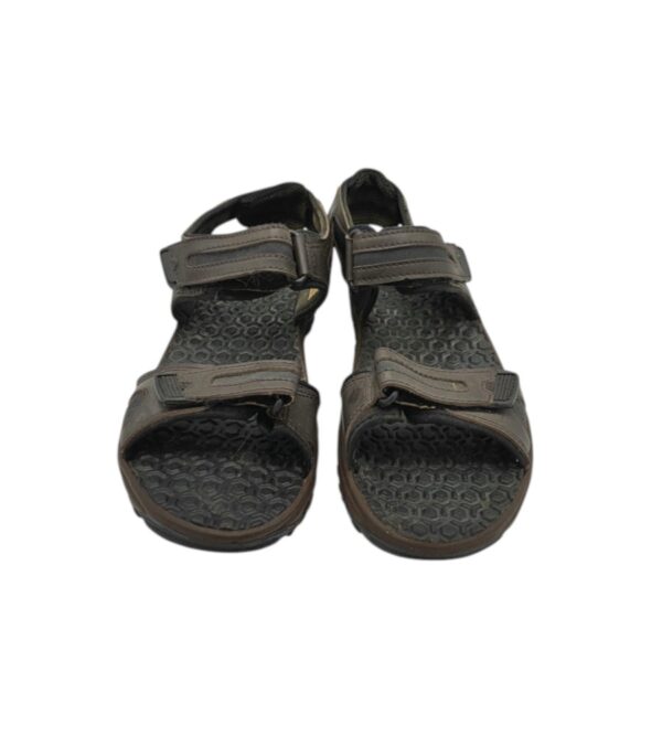 Sandale barbati 44, imitatie de piele, negru - imagine 3