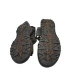 Sandale barbati 44, imitatie de piele, negru - imagine 5