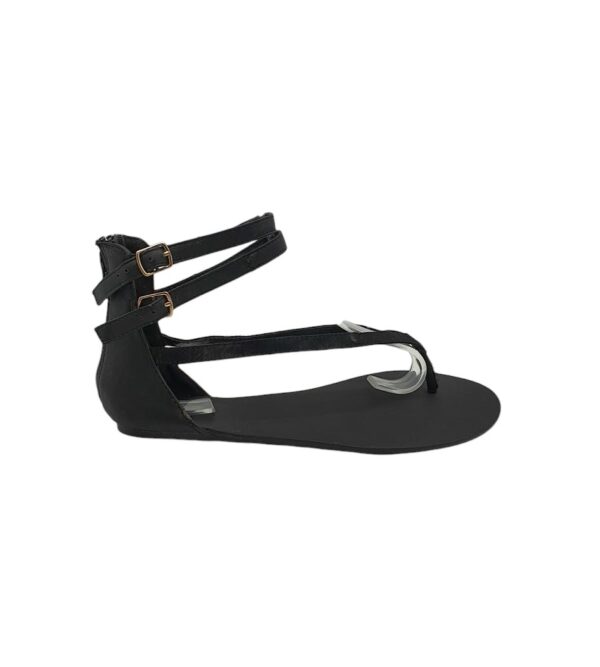 Sandale dama Next 41, imitatie de  piele, negru - imagine 1