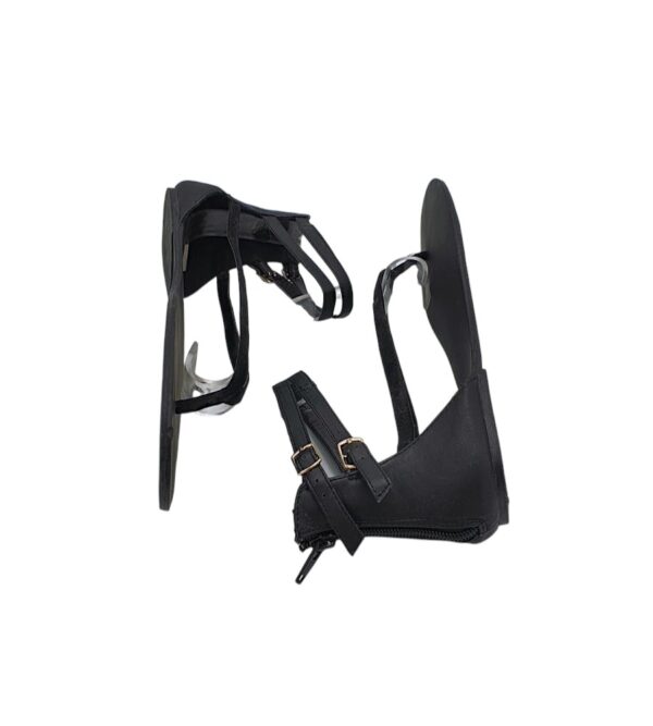 Sandale dama Next 41, imitatie de  piele, negru - imagine 4