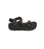 Sandale dama Teva 38, material textil, negru maro