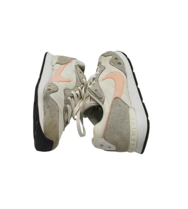 Adidasi dama Nike 39, piele intoarsa, material textil, alb gri - imagine 4