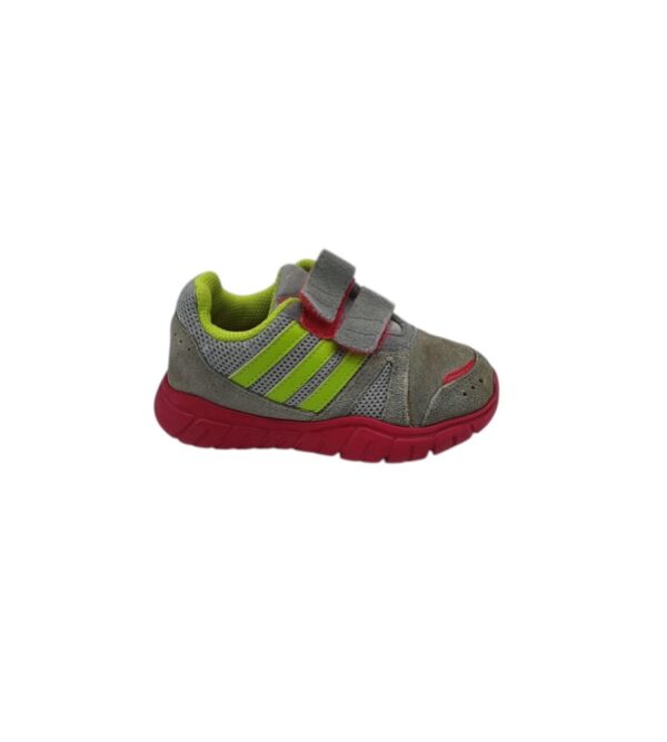 Adidasi copii Adidas 26,  piele intoarsa , material textil, gri - imagine 1