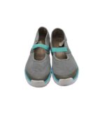 Espadrile dama Newfeel 37, material textil, gri - imagine 3