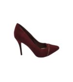 Pantofi dama New Feel 40, material textil, visiniu