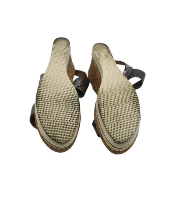 Sandale dama Moda 40, piele, gri - imagine 3