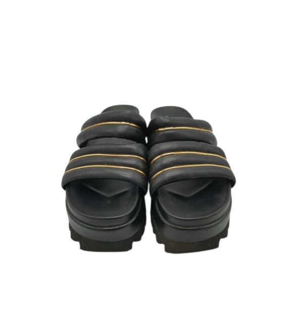 Saboti dama Asos 39, imitatie de piele, negru - imagine 3
