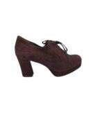 Pantofi dama Tamaris 38, piele intoarsa, maro