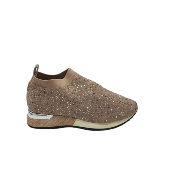 Adidasi dama River Island 38, material textil, bej - imagine 1