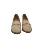 Mocasini Swan 36, material textil, bej - imagine 3