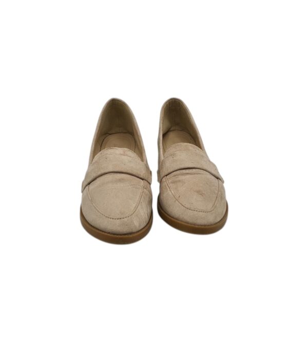 Mocasini Swan 36, material textil, bej - imagine 3