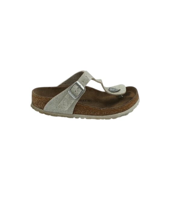 Saboti dama Birkenstock 37, alte materiale , gri - imagine 1