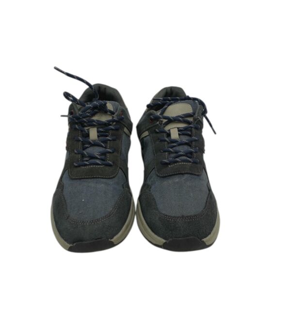 Adidasi barbati Footflexx 44,  piele intoarsa, material textil, albastru negru - imagine 3