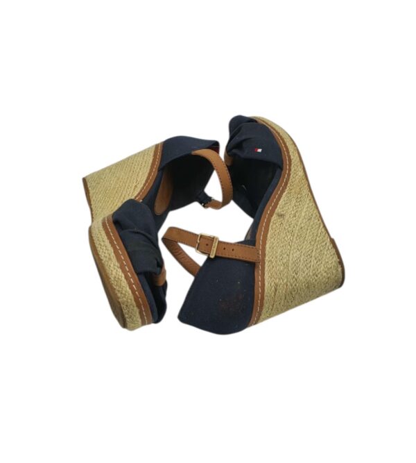 Sandale dama Tommy Hilfiger 37, material textil, bleumarin - imagine 4