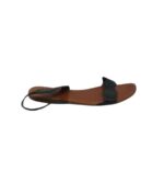 Sandale dama Zara 41, imitatie de piele, negru