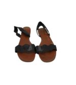 Sandale dama Zara 41, imitatie de piele, negru - imagine 3