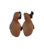 Sandale dama Zara 41, imitatie de piele, negru - imagine 5