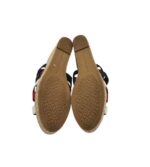 Sandale dama Tommy Hilfiger 36, material textil, negru rosu alb - imagine 5