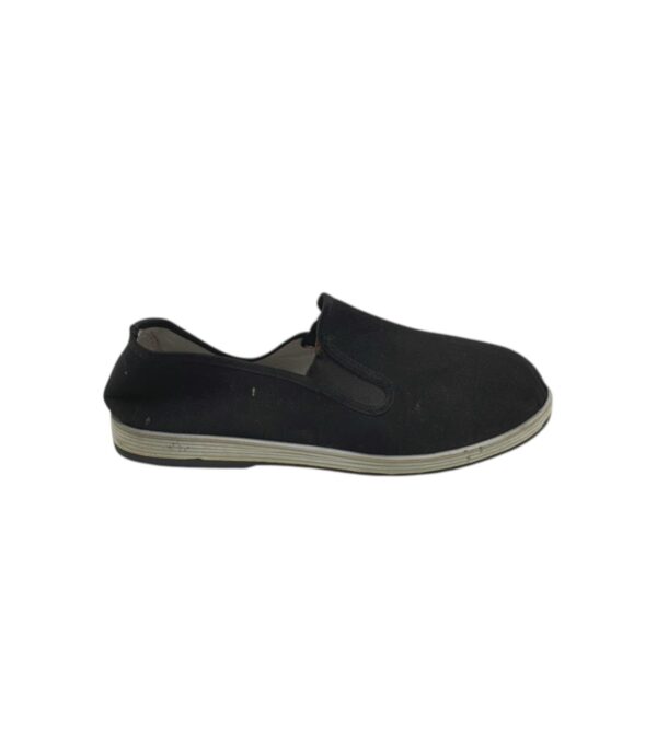 Espadrile barbati 44, material textil, negru - imagine 1