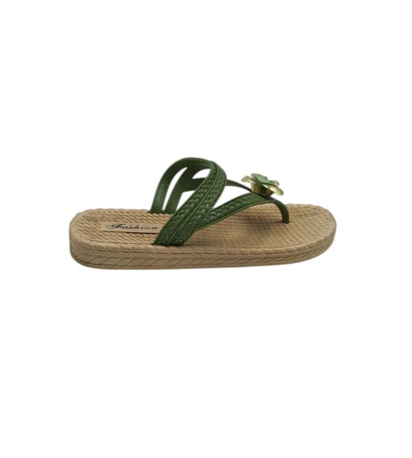 Saboti dama Fashion 37, alte materiale , verde - imagine 1