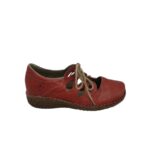 Pantofi dama Rieker 38, piele, rosu