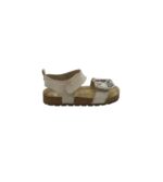 Sandale dama H&M 25, material textil, crem