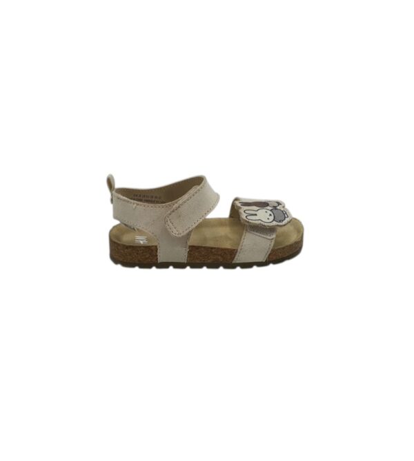 Sandale dama H&M 25, material textil, crem - imagine 1