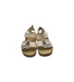 Sandale dama H&M 25, material textil, crem - imagine 3
