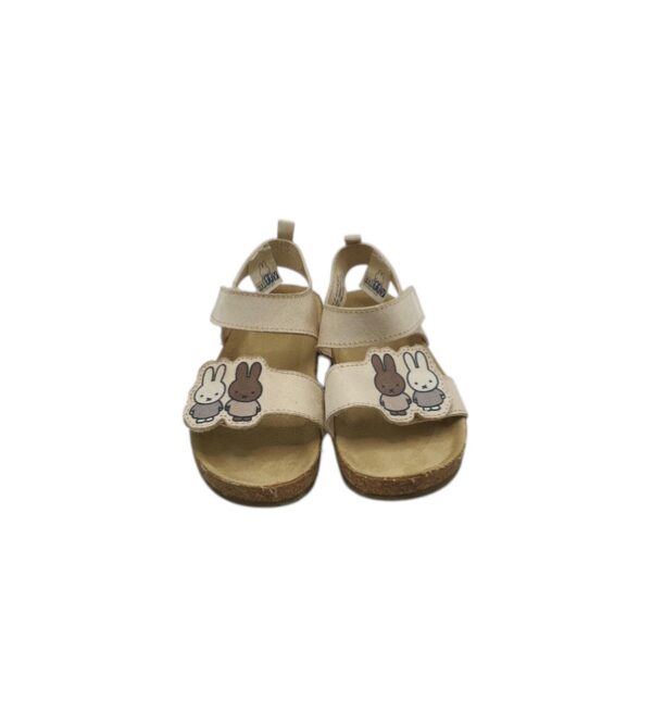 Sandale dama H&M 25, material textil, crem - imagine 3