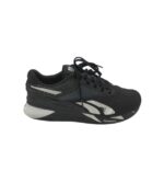 Adidasi barbati Reebok 42, material textil, alte materiale , negru alb