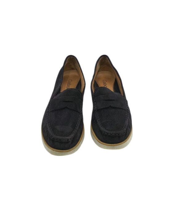Mocasini dama  Gabor 38, piele intoarsa , negru - imagine 3