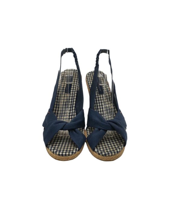 Sandale dama Tommy Hilfiger 41, material textil, bleumarin - imagine 3