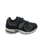 Adidasi barbati New Balance 44, piele intoarsa , material textil, negru gri