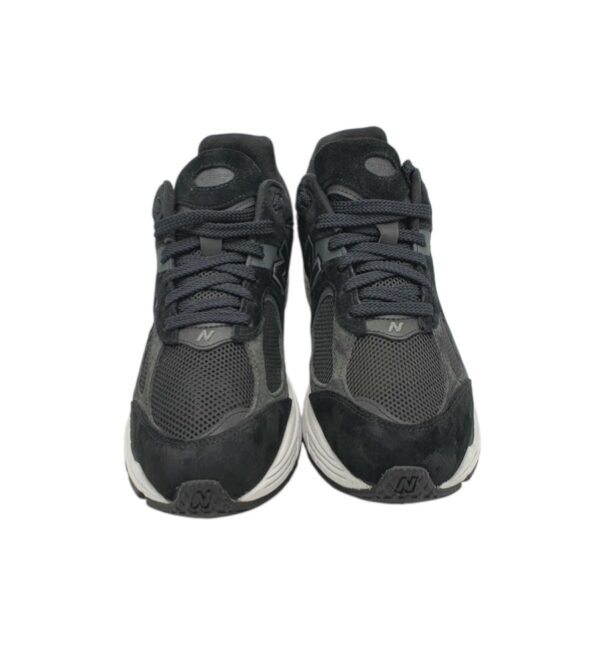 Adidasi barbati New Balance 44, piele intoarsa , material textil, negru gri - imagine 3