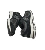 Adidasi barbati New Balance 44, piele intoarsa , material textil, negru gri - imagine 4