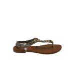 Sandale dama Graceland 37, imitatie de piele, gri