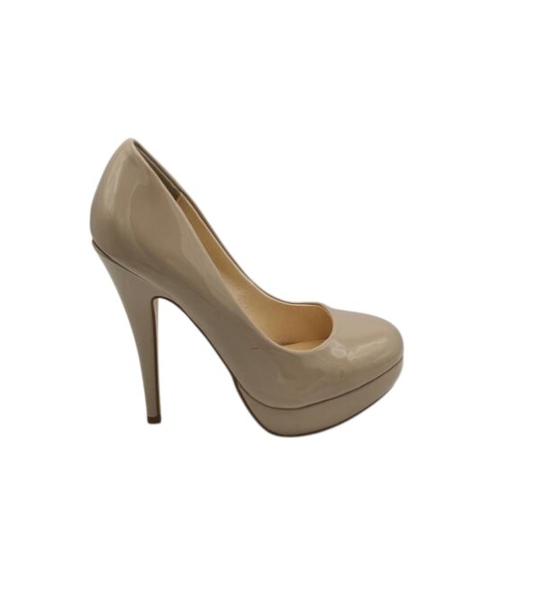 Pantofi dama Buffalo 39, piele, nude - imagine 1
