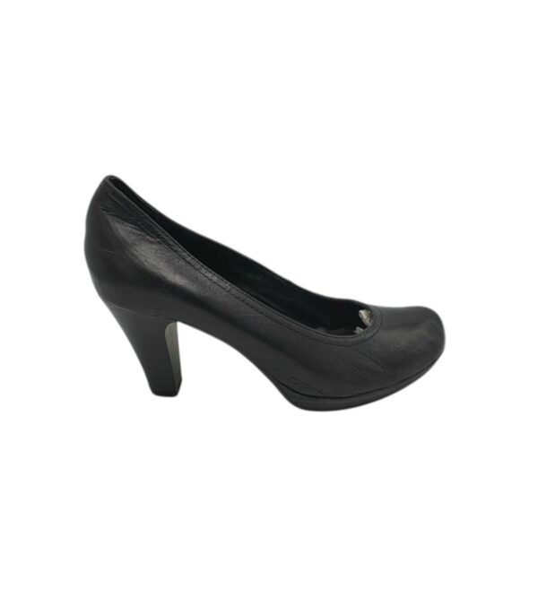 Pantofi dama Tamaris 38,  piele, negru - imagine 1
