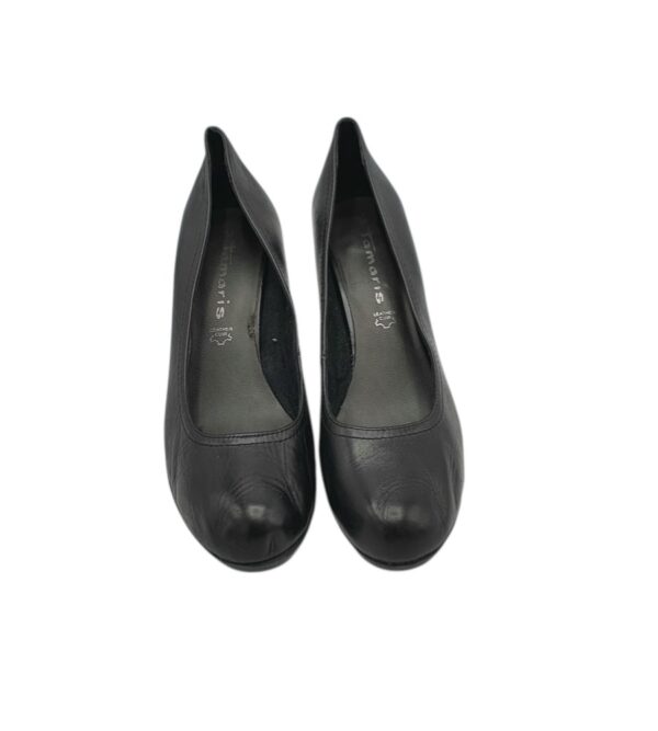 Pantofi dama Tamaris 38,  piele, negru - imagine 3