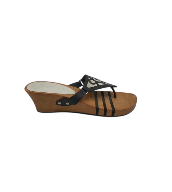 Saboti dama Jette 40, piele, negru - imagine 1