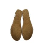 Sandale dama Easy Street 40, material textil, imitatie de piele, alb gri - imagine 5