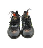 Adidasi barbati N/W, imitatie de piele, material textil, negru gri - imagine 3