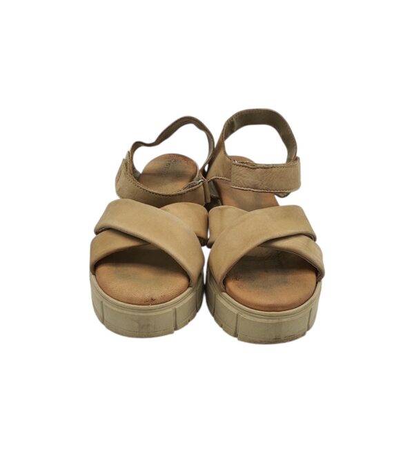 Sandale dama Tamaris 39, piele, maro - imagine 3