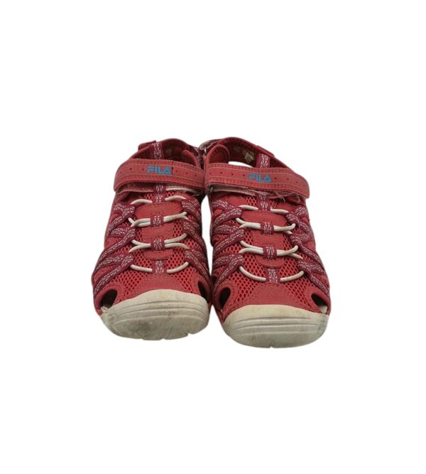 Sandale copii Fila 35, material textil, rosu - imagine 3