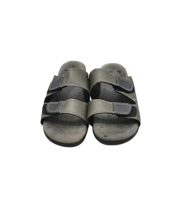 Saboti dama Walkx 38, imitatie de piele, gri - imagine 3