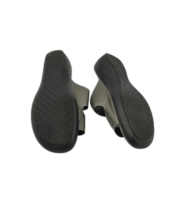 Saboti dama Walkx 38, imitatie de piele, gri - imagine 5