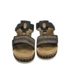 Saboti dama Rieker 41, imitatie de piele, negru - imagine 3