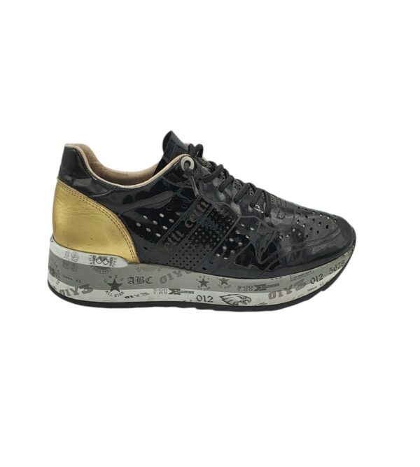 Adidasi dama Cetti 41, piele, negru - imagine 1